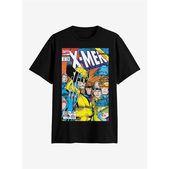 Marvel X-Men Comic Book Cover T-Shirt XL Black Wolverine Cyclops Rogue Gambit - Picture 1 of 6